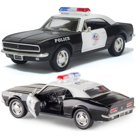 Машинка металлическая Kinsmart KT5341WP 1:37 1967 Chevrolet Camaro Z/28 Police инерционная, двери открываются / Полиция