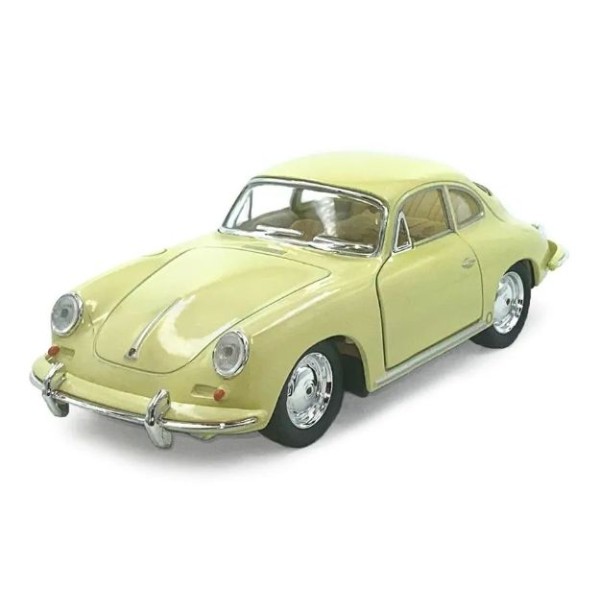Машинка металлическая Porsche 356 B Carrera 2 Kinsmart 1:32 инерционная KT5398W цвет бежевый