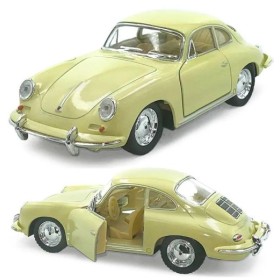 Машинка металлическая Porsche 356 B Carrera 2 Kinsmart 1:32 инерционная KT5398W цвет бежевый