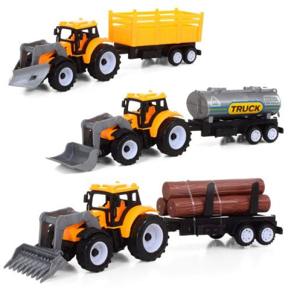 Трактор з причепом 1669-151-3-4: Спецтехніка з рухомими деталями (в асортименті)