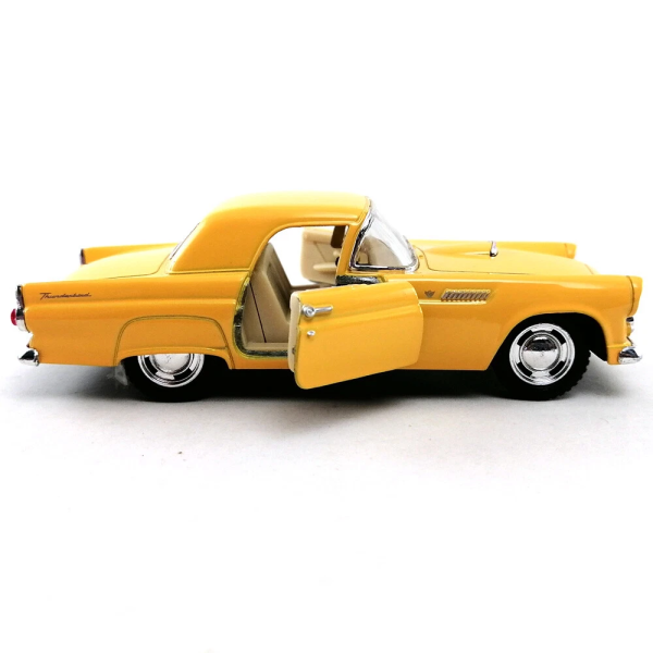 Машинка металева Kinsmart 1:36 1955 Ford Thunderbird KT5319W інерційна, двері відчиняються / Жовтий
