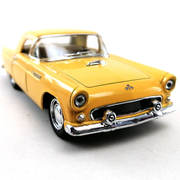 Машинка металева Kinsmart 1:36 1955 Ford Thunderbird KT5319W інерційна, двері відчиняються / Жовтий