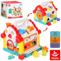 Музичний розвиваючий сортер Будиночок Hola Toys 9196 Сортер (Оригінал!!!!)
