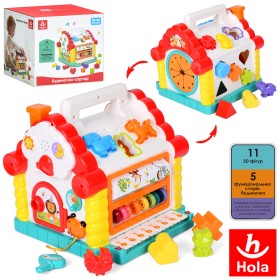 Музичний розвиваючий сортер Будиночок Hola Toys 9196 Сортер (Оригінал!!!!)