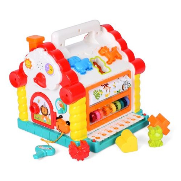 Развивающий Дом Сортировщик Фигур с Музыкой и Светом HOLA 9196