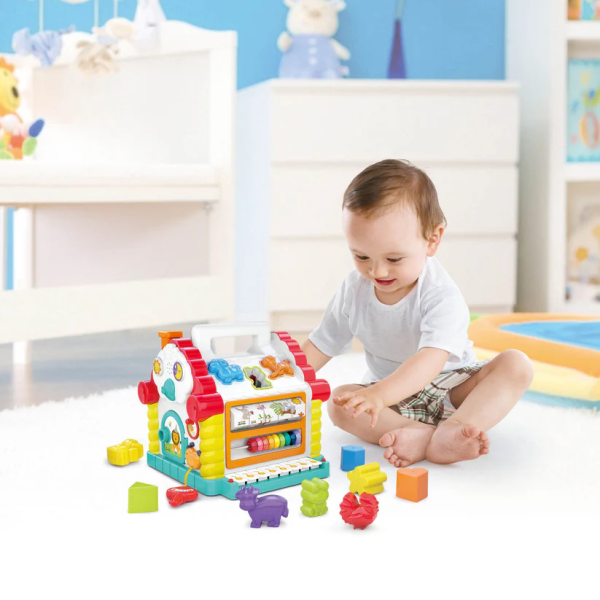 Развивающий Дом Сортировщик Фигур с Музыкой и Светом HOLA 9196