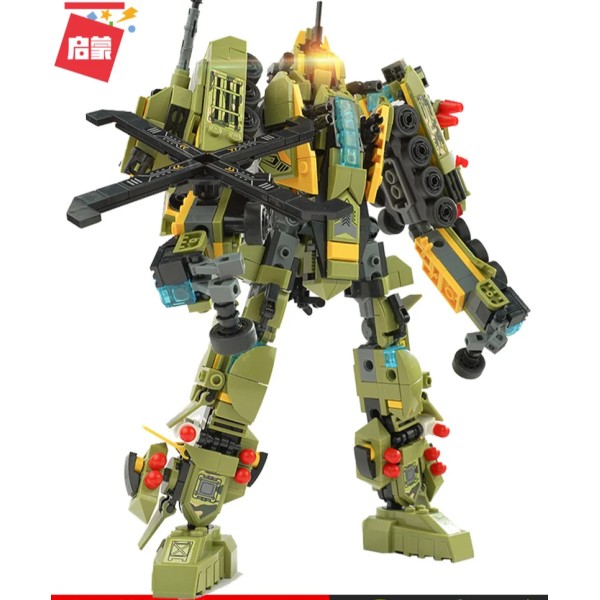 Конструктор Qman 6в1: Военные Транспортные Средства - Робот 777 деталей 41108