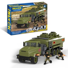 Конструктор IBLOCK Армия "КрАЗ БЕНЗОВОЗ" 434 деталей PL-921-461