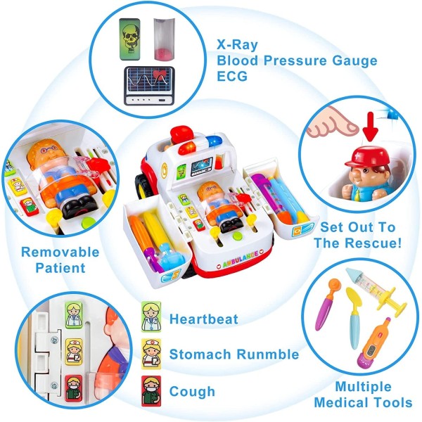 Игровой Набор Мобильная медицинская станция "Скорая помощь" К1-7046