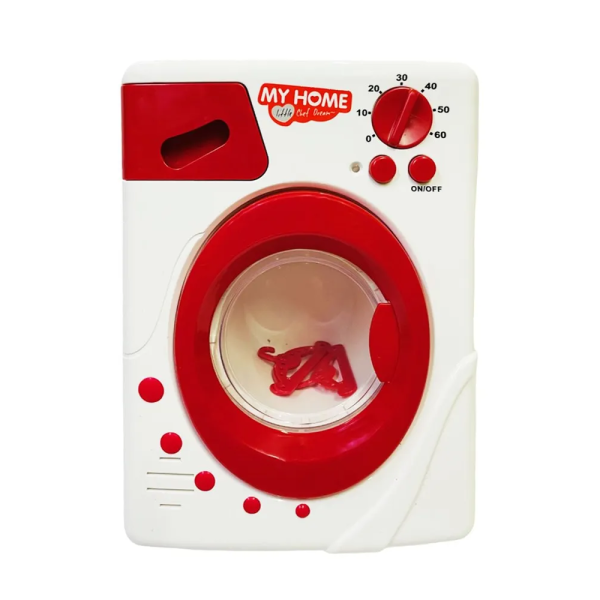 Іграшка Пральна машина дитяча зі звуком та світлом, крутиться барабан 3216