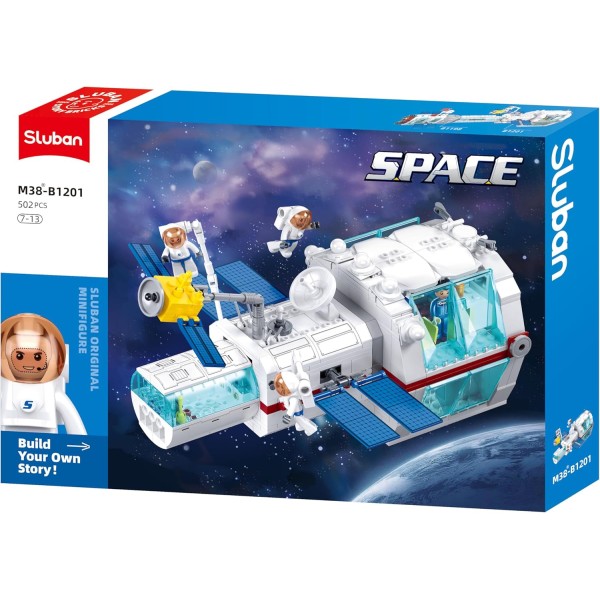Конструктор Sluban Space M38-B1201 Базовый модуль космической станции 2в1, 502 детали