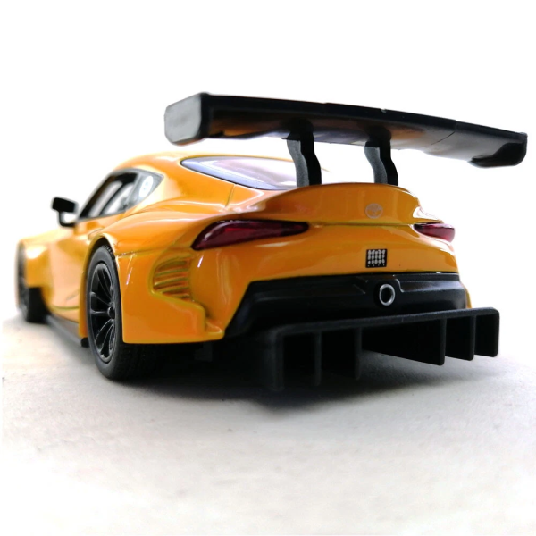 Машинка металева Kinsmart 1:36 Toyota GR Supra Racing Concept KT5421W інерційна, двері відчиняються / Жовтий