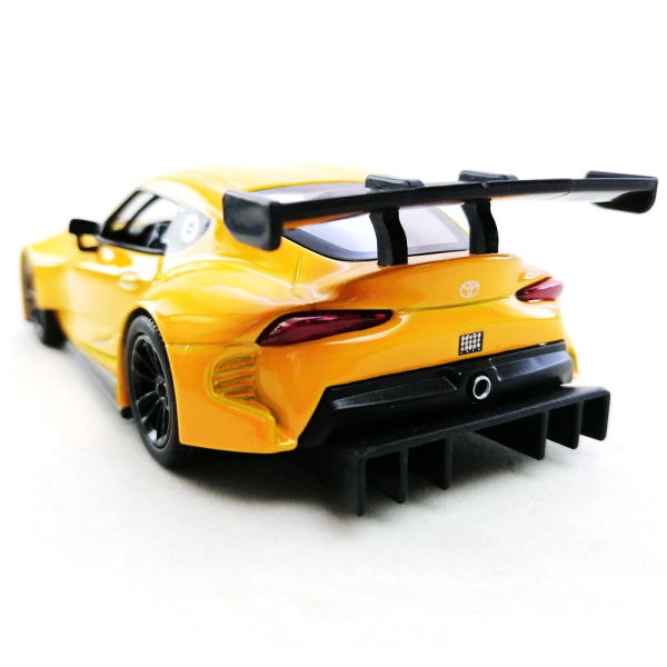 Машинка металева Kinsmart 1:36 Toyota GR Supra Racing Concept KT5421W інерційна, двері відчиняються / Жовтий