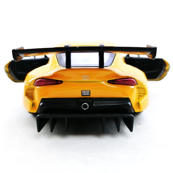 Машинка металева Kinsmart 1:36 Toyota GR Supra Racing Concept KT5421W інерційна, двері відчиняються / Жовтий