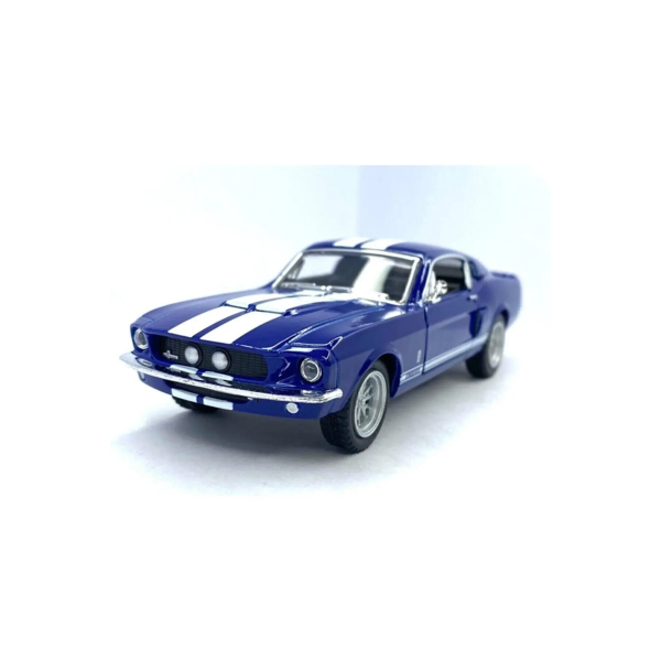 Модель машины Kinsmart 1:38 "1967 Shelby GT-500", инерционная, металл KT5372W / Синяя