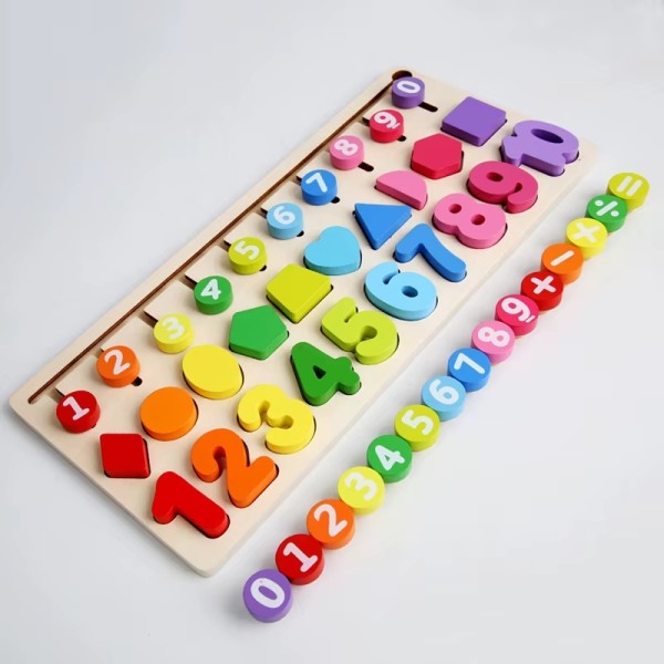 Деревянная Игрушка-Монтессори "Рамка Вкладыш и Лабиринт" MD1689