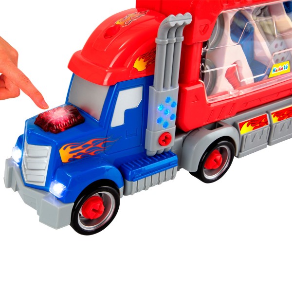 Конструктор трейлер 661-189: звуки, музика, світло та інструменти