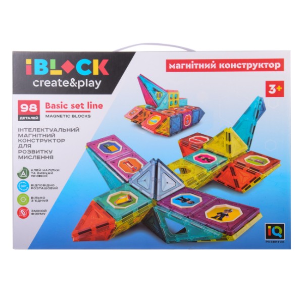 Конструктор iBlock Магнітний 98 деталей (PL-921-247)