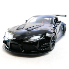 Машинка металлическая Kinsmart 1:36 Toyota GR Supra Racing Concept KT5421W инерционная, двери открываются / Черный