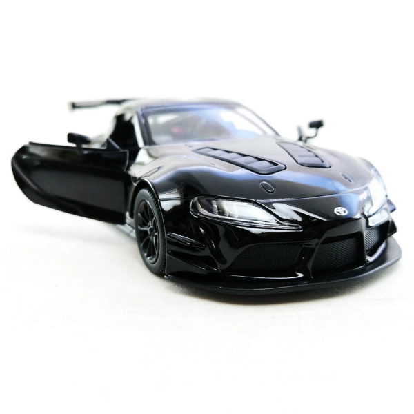 Машинка металева Kinsmart 1:36 Toyota GR Supra Racing Concept KT5421W інерційна, двері відчиняються / Чорний