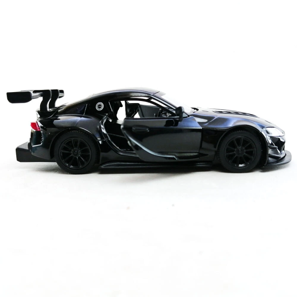 Машинка металева Kinsmart 1:36 Toyota GR Supra Racing Concept KT5421W інерційна, двері відчиняються / Чорний
