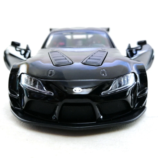 Машинка металева Kinsmart 1:36 Toyota GR Supra Racing Concept KT5421W інерційна, двері відчиняються / Чорний