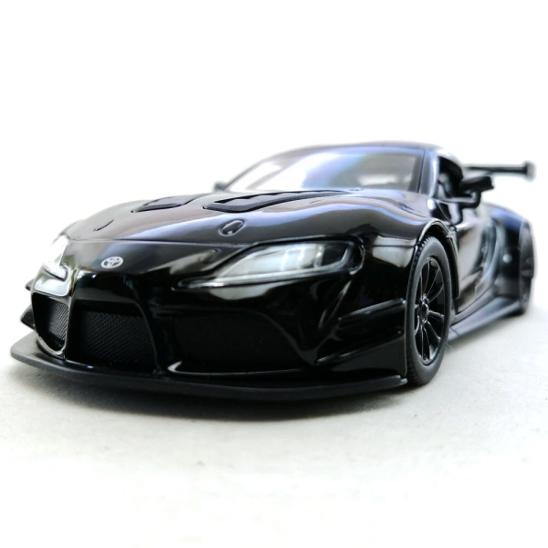 Машинка металева Kinsmart 1:36 Toyota GR Supra Racing Concept KT5421W інерційна, двері відчиняються / Чорний