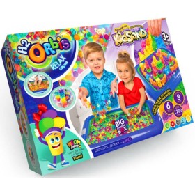 Антистрессовый Игровой набор: H2Orbis с Кинетическим Песком и Надувной Песочницей (ORBK-01-01U)