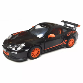 Металлическая машинка Kinsmart 1:36 2010 Porsche 911 GT3 RS KT5352W, инерционная / Черный
