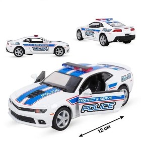Металлическая машинка Kinsmart 1:38 «2014 Chevrolet Camaro» KT5383WPR, инерционная / Полиция