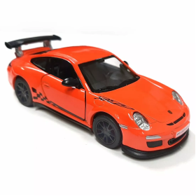 Коллекционная машинка Kinsmart Porsche 911 GT3 RS 2010, 1:36, инерционная модель KT5352W (Оранжевый)