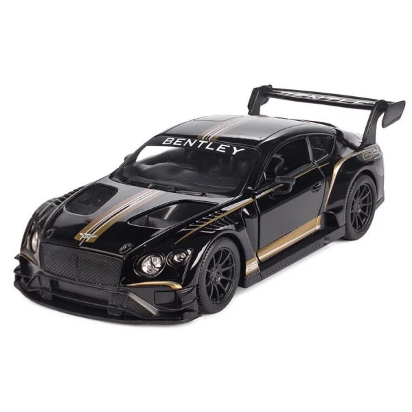 Металлическая машинка Kinsmart 1:38 "Bentley Continental GT3" инерционная, Черная, KT5417W