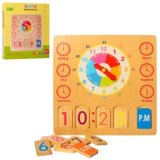 Деревянная игрушка Часы MD2250
