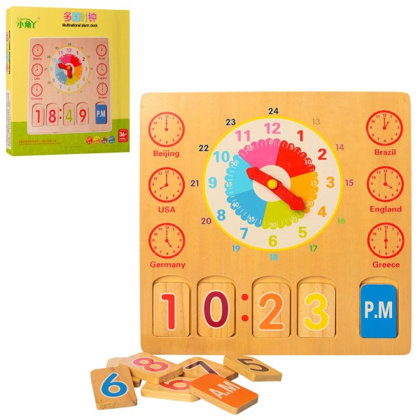 Деревянная игрушка Часы MD2250