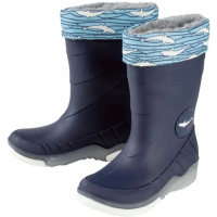 Резиновые сапоги с подсветкой для мальчика Lupilu 3M Scotchlite™ 24-25 темно-синий