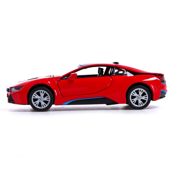 Машинка металлическая Kinsmart 1:36 BMW i8 инерционная KT5379WA Красный