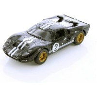 Машинка металлическая Kinsmart 1:32 1966 Ford GT40 MKII KT5427WF инерционная, дверь открывается / Черный