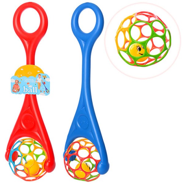 Каталочка 3501 діаметр кулі 15см, 2 кольори, розмір 61*19*14см