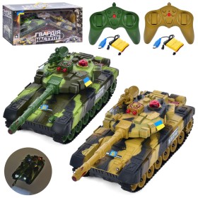 Набор радиоуправляемых танков LimoToy M 5525 (2 шт), танковый бой, 31 см
