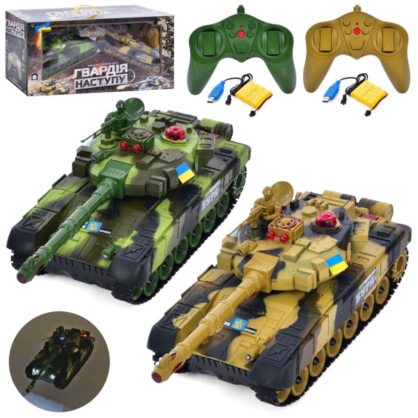 Набор радиоуправляемых танков LimoToy M 5525 (2 шт), танковый бой, 31 см