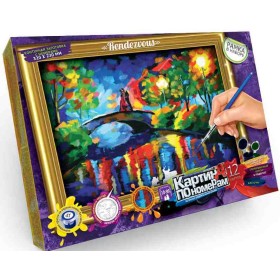 Картина по номерам 32x23 см 'Рандеву' с рамкой, краски и кисть KN-01-06