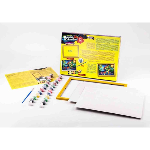 Картина по номерам 32x23 см 'Рандеву' с рамкой, краски и кисть KN-01-06