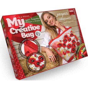 Сумка, вышитая лентами и бисером "My creative bag" MCB-01-01