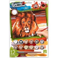 Набір для творчості "Картина за номерами" KN-03-07 297 × 210 мала Лев