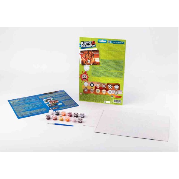 Набір для творчості "Картина за номерами" KN-03-07 297 × 210 мала Лев