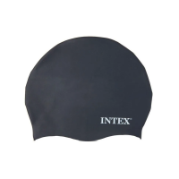 Шапка для плавания из силикона, от 8 лет, 55992 INTEX Черная