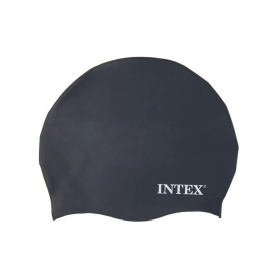 Шапка для плавания из силикона, от 8 лет, 55992 INTEX Черная