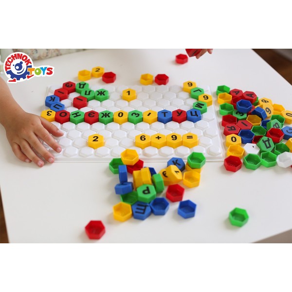 Игрушка Мозаика "Абетка Украинская и арифметика ТехноК" 2223