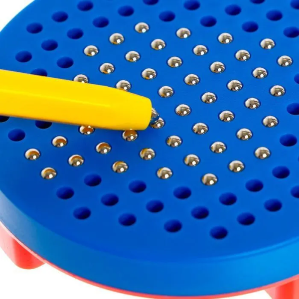 Планшет обучающий Магнитное рисование, 120 отверстий, 380-12A цвет синий