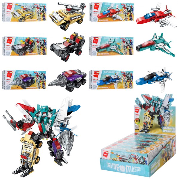 Конструктор Qman Робот-Трансформер 6в1: Техника Будущего 1412